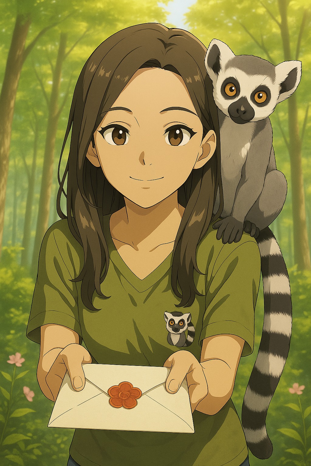 Lemur presentándose