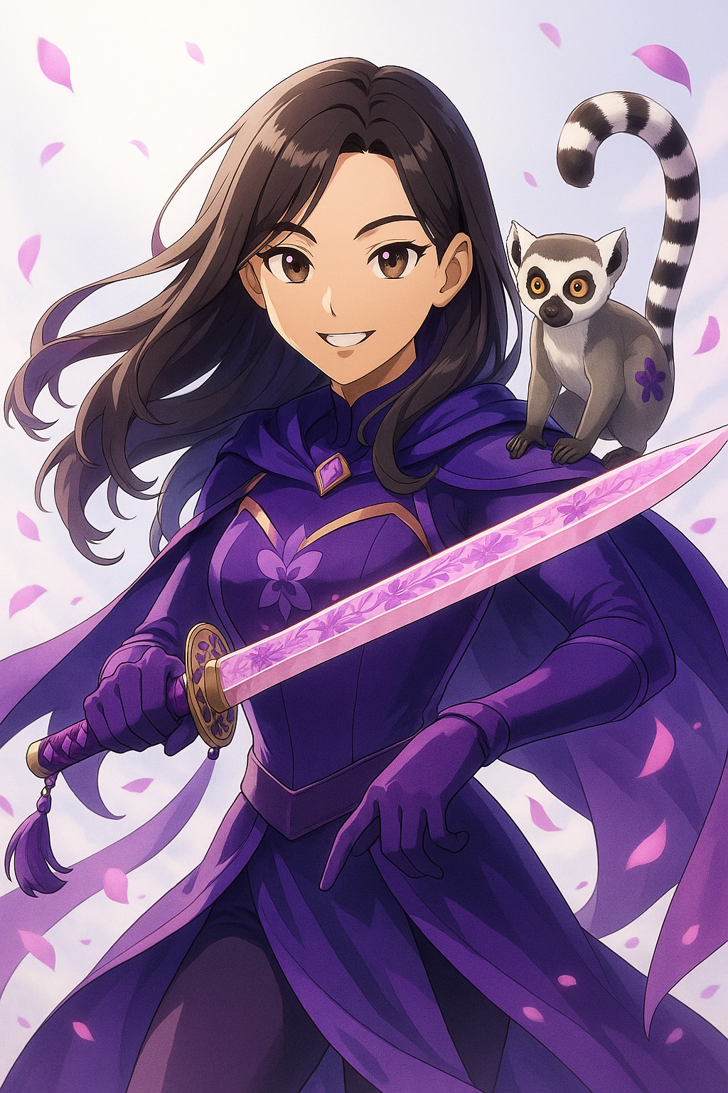 Lemur en forma ultravioleta